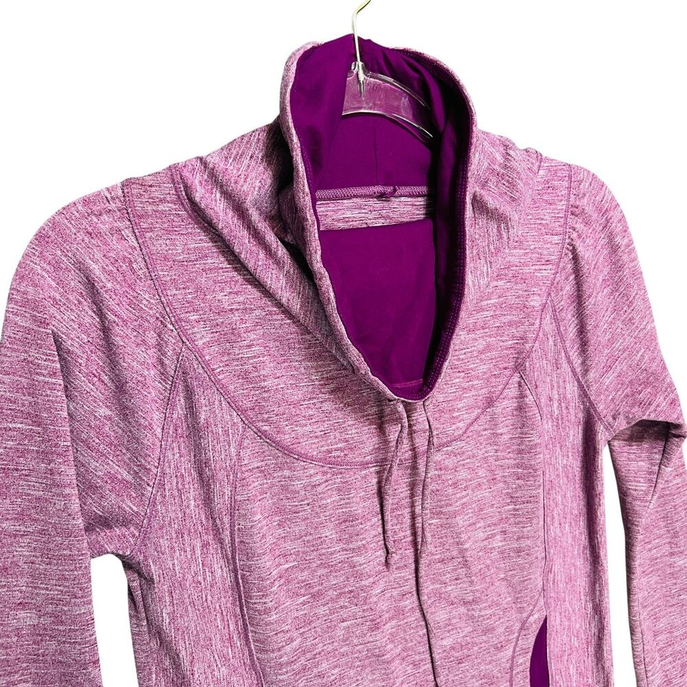 PRANA Women Cozy Sweater Pullover Size XS Oversized Cowl Neck Kangaroo Pockets - Picture 2 of 8